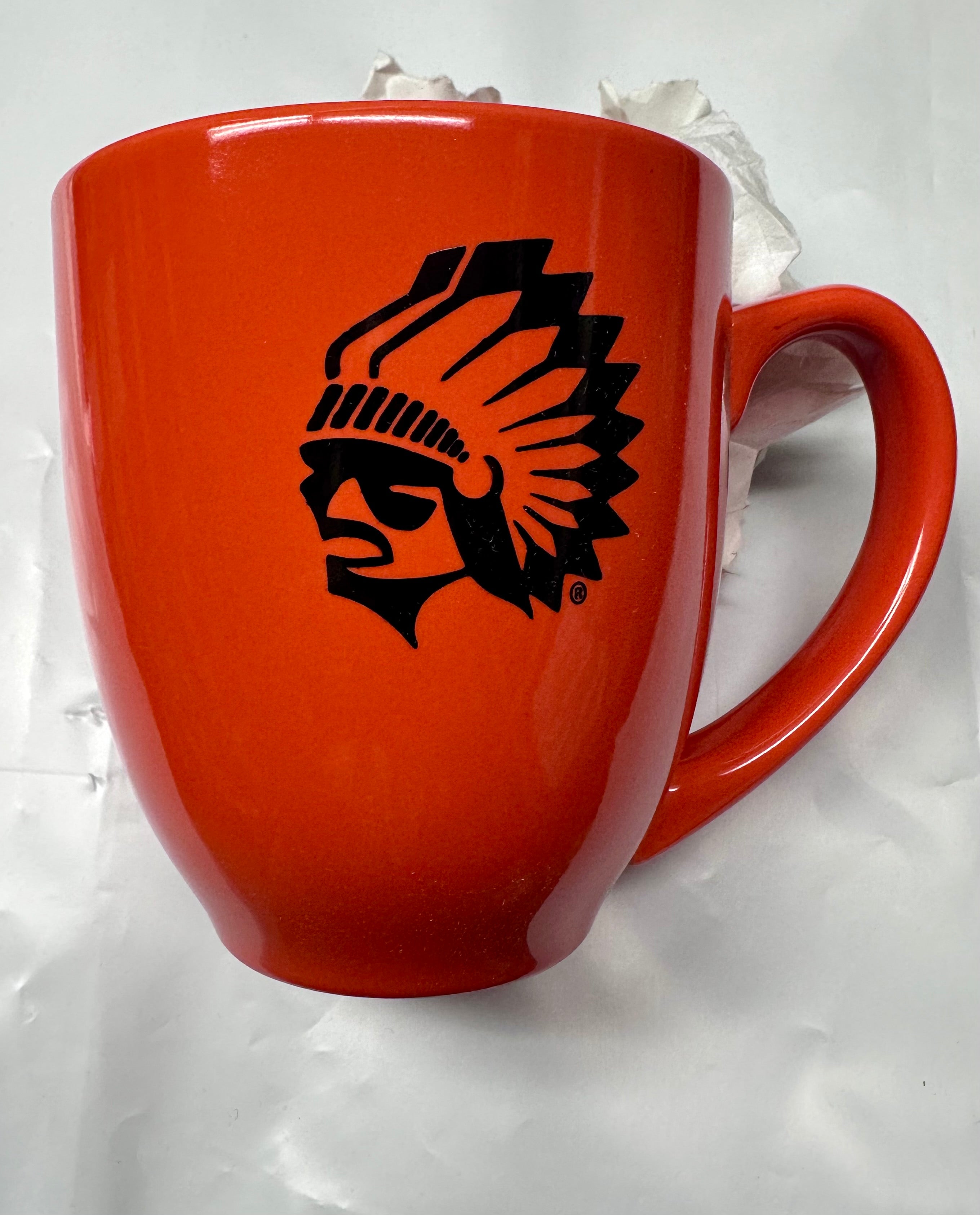 Orange Mug with Black Logo