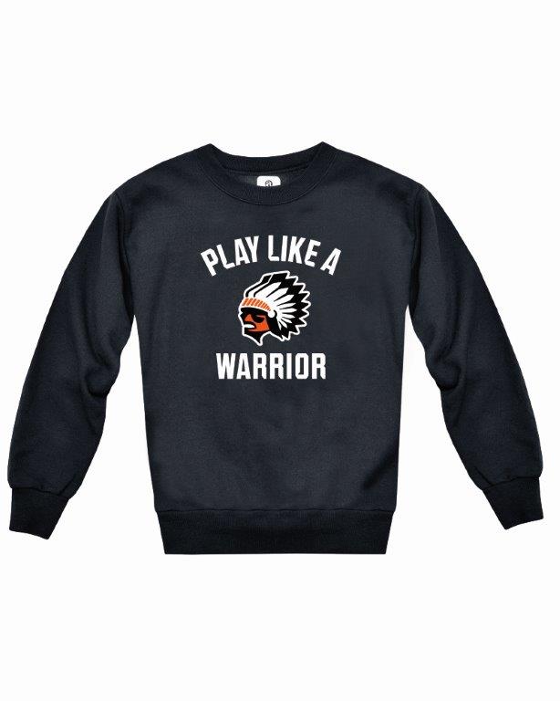 "Play Like A Warrior" Crew YOUTH Fleece