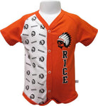 Snap front warrior onesie